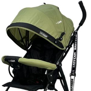 Coche bastón Atenas Baby Cam, plegado compacto, verde