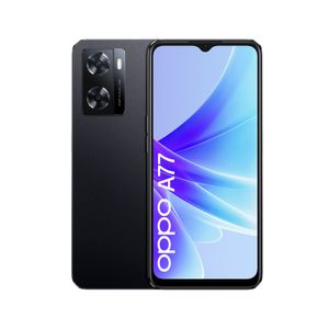 Celular OPPO A77 4G, 6.56", 128GB, 4GB RAM, cámara principal 50MP + frontal 8MP, negro