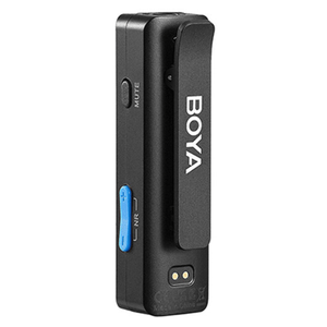 Micrófono inalámbrico BOYALINK, doble canal, reducción de ruido, batería 10 horas, 100 metros, USB-C, Lightning, estuche de carga