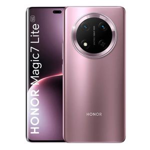 Celular Honor Magic7 Lite 5G 512GB, 8GB RAM, cámara principal 108MP + 5MP, frontal 16MP, 6.78", morado titanio