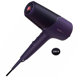 Secadora de cabello Philips BHD514 2300W, 2 velocidades, 3 temperaturas, morado