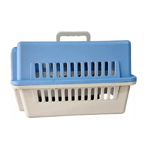 Kennel transportador Anavapets, ergonómico, para gatos y perros, celeste - L50