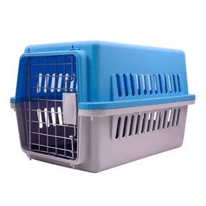 Kennel transportador Anavapets, ergonómico, para gatos y perros, celeste - L50