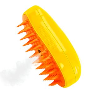 Cepillo Anavapets peine de vapor, recargable, amarillo