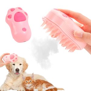 Cepillo Anavapets vaporizador, para mascotas, uso prolongado sin necesidad de cables, patita rosa