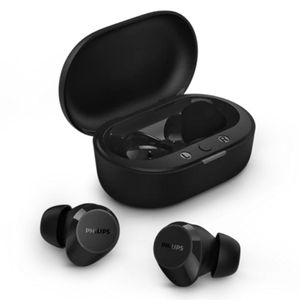 Audífonos bluetooth True Wireless Philips TAT1209 control táctil, resistencia IPX4, duración máx. 18 horas con estuche de carga, negro