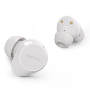 Audífonos bluetooth True Wireless Philips TAT1209 control táctil, resistencia IPX4, duración máx. 18 horas con estuche de carga, blanco