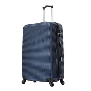 Maleta de bodega, Dukap Royal, ABS resistente, ruedas 360°, 23 kg, localizador inteligente, azul