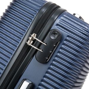 Maleta de bodega, Dukap Royal, ABS resistente, ruedas 360°, 23 kg, localizador inteligente, azul
