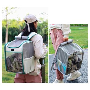 Mochila transportador Anavapets Moorpet, para gatos y perros, espacio transpirable, amarillo