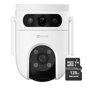 Cámara de seguridad Ezviz para exterior H9C 2K & 2K, blanco + Micro SD 128GB - CS-H9C2K-SD128