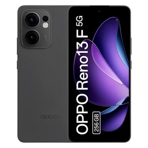 Celular OPPO Reno13 F 5G 256GB, 12GB ram, cámara principal 50MP, frontal 32MP, 6.67", gris