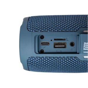 Parlante bluetooth Movisun Power Three 16W con karaoke, radio FM, conexión auxiliar, función True Wireless, azul