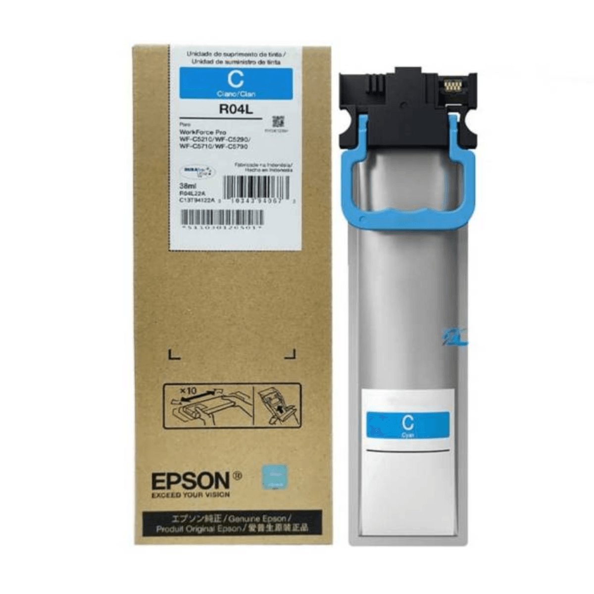 Bolsa de Tinta Epson T941220 R04L WF-C5210/C5290/C5710/C5790 38ml Cian