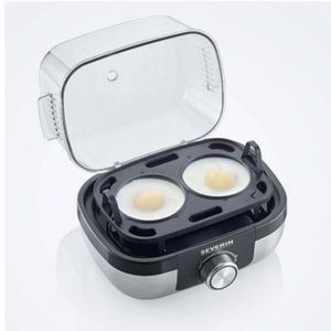 Hervidor de huevos y verduras Severin EK-3169 420w, 1-6 huevos, 3 niveles de cocción, placa anti-adherente