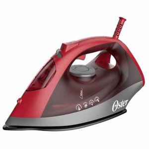Plancha Oster GCSTBS6051 1250w, tanque 250 ml, suela de cerámica, vapor continuo, rojo