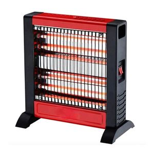 Calefactor Trevely TCH-011 1000w, 2 niveles de calefacción, 4 tubos de cuarzo, rojo