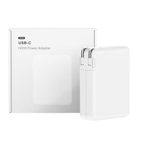 Cargador para MacBook 140W, carga rápida, compatible con USB-C, blanco