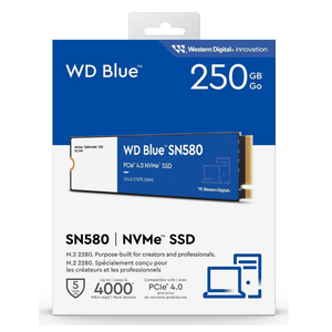 Disco solido interno Western digital Blue 250GB M.2 2280, escritura 525MB/s, lectura 550MB/s, azul