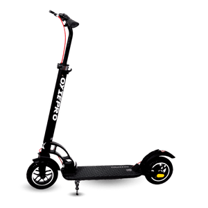 Scooter manual Oxiepro urbano de lujo, base antideslizante, frenos de disco de aluminio, negro