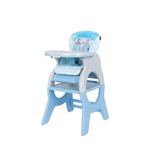 Silla de comer Baby Happy donna lego, para bebé, mesa desmontable, azul