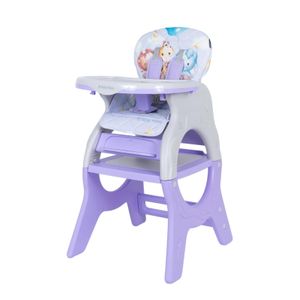 Silla de comer Baby Happy donna lego, para bebé, base antideslizante, lila