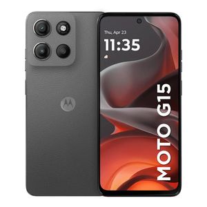 Celular Motorola G15 4G 256GB, 4GB RAM, cámara principal 50 MP+5MP, frontal 8 MP, 6.72", gris