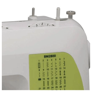 Máquina de coser recta Brother Bm-2800, portable, 63 funciones puntadas, blanco