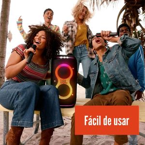 Micrófono inalámbrico JBL PartyBox recargable, karaoke, pack x 2, negro