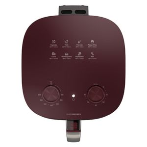 Freidora de aire efficient Electrolux EAF41 1400W, capacidad 5.6 litros, 200° C, timer, roja