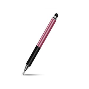 Lápiz óptico universal 2 en 1 para pantallas táctiles, ligero, cómodo de usar, rosado