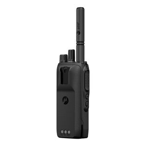 MOTOTRBO R2 radio portátil Motorola, dos vías, 64 canales, UHF 400-480 MHz, IP55, negro
