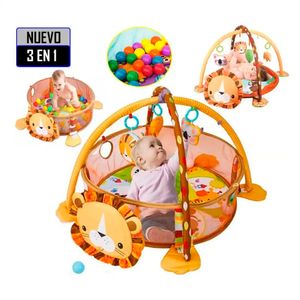 Gimnasio de bebé Baby Kits, didáctico, 3 en 1, con pelotas, amarillo