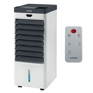 Enfriador de aire Practika P-02, 75W, 3 modos, control remoto, blanco