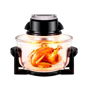 Horno de convección Taurus Convection Cooker, 12 litros, 1400W, cocción saludable, negro