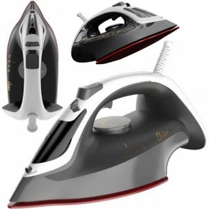 Plancha Oster GCSTAC6901 2200w, vapor vertical, cerámica, negro