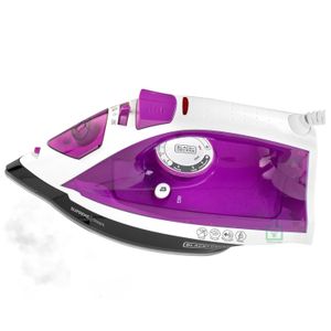 Plancha Black & Decker Supreme Steam IR23960 1200w, tanque 290 ml, vapor variable, rocío fino, morado