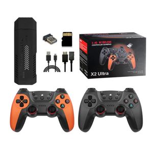 X2 ultra Game stick, 128GB, 4K HD, 40 mil juegos, con mandos recargables, negro