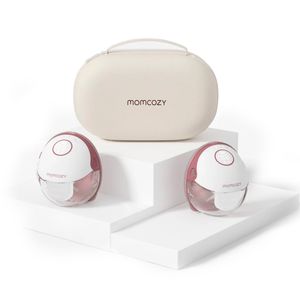 Extractor de leche Momcozy M6, manos libres + bolsas de almacenamiento, Cozy rojo
