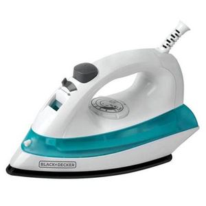 Plancha a vapor Black & Decker IRBD100-CL 1100W, suela antiadherente, blanco