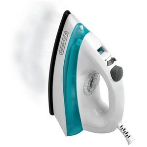 Plancha a vapor Black & Decker IRBD100-CL 1100W, suela antiadherente, blanco