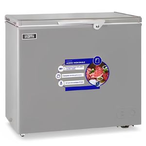 Congeladora Ilumi dual TFI-2200DG, capacidad 220 litros, gris