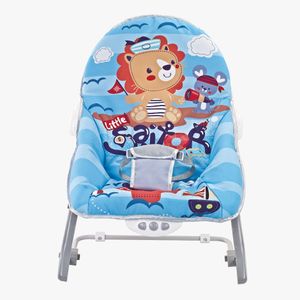 Mecedora Babycam para bebé recién nacido me cuidan, 5 en 1, vibradora, musical, azul