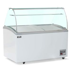 Congelador heladero con pozas y vitrina TF-5200TG capacidad 520 litros, blanco