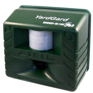 Ahuyentador de aves ultrasónico Bird-X Yard Gard, protección efectiva, silenciosa, verde