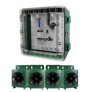 Ahuyentador de aves BirdX BB Pro ultrasónico, sistema de sonidos sónicos, verde