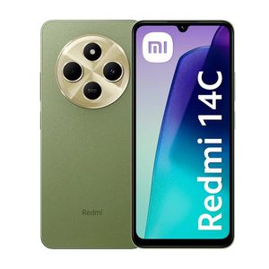 Celular Xiaomi Redmi 14C 4G 256GB, 8GB RAM, cámara principal 50MP+50MP+2MP, frontal 13MP, 6.88", verde