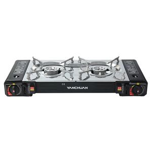 Cocina a gas portátil 2 hornillas, picnic camping, 2 gas butano fill 480ml