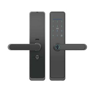 Cerradura Smart GC Electric, 5 métodos de apertura, Wi-Fi, negro