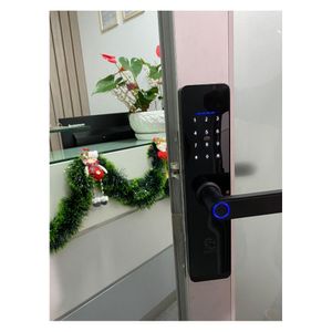 Cerradura Smart GC Electric, 5 métodos de apertura, Wi-Fi, negro